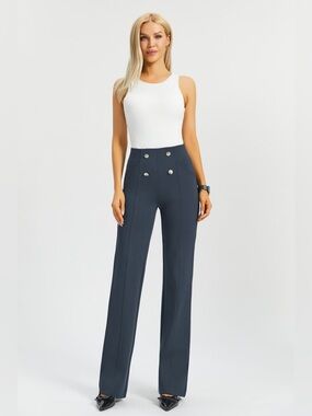 Betabrand Atlantic DPYP High-Rise Wide-Leg 2XL Petite NWOT